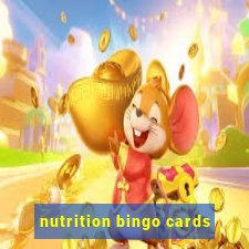 nutrition bingo cards