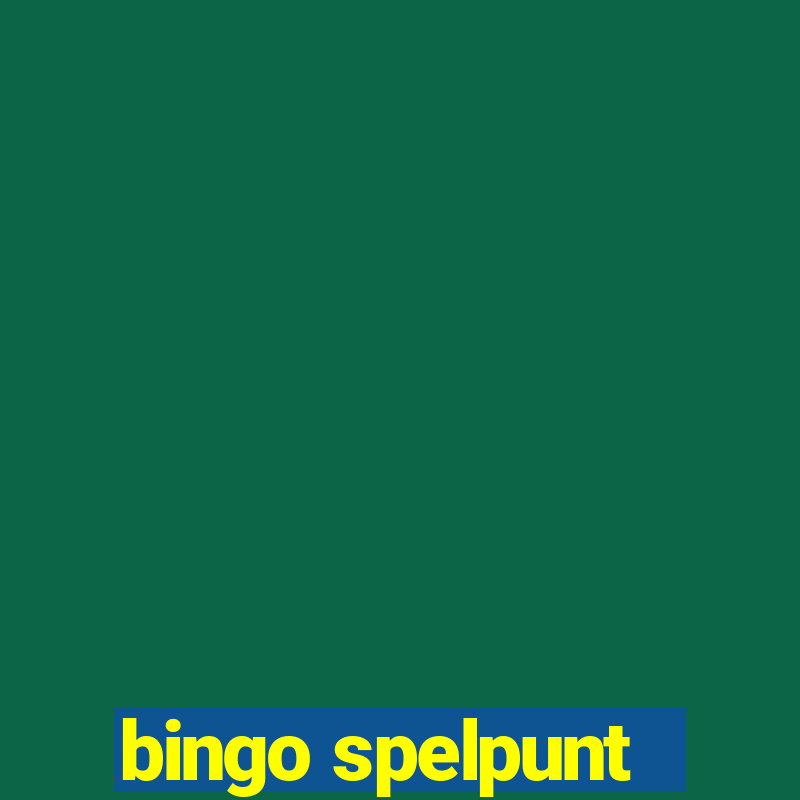 bingo spelpunt