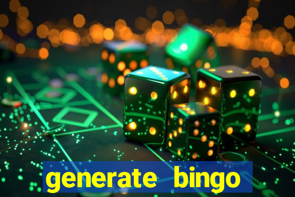 generate bingo cards with pictures