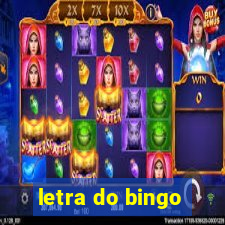 letra do bingo