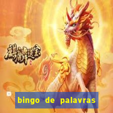 bingo de palavras colorido para imprimir