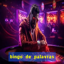 bingo de palavras colorido para imprimir